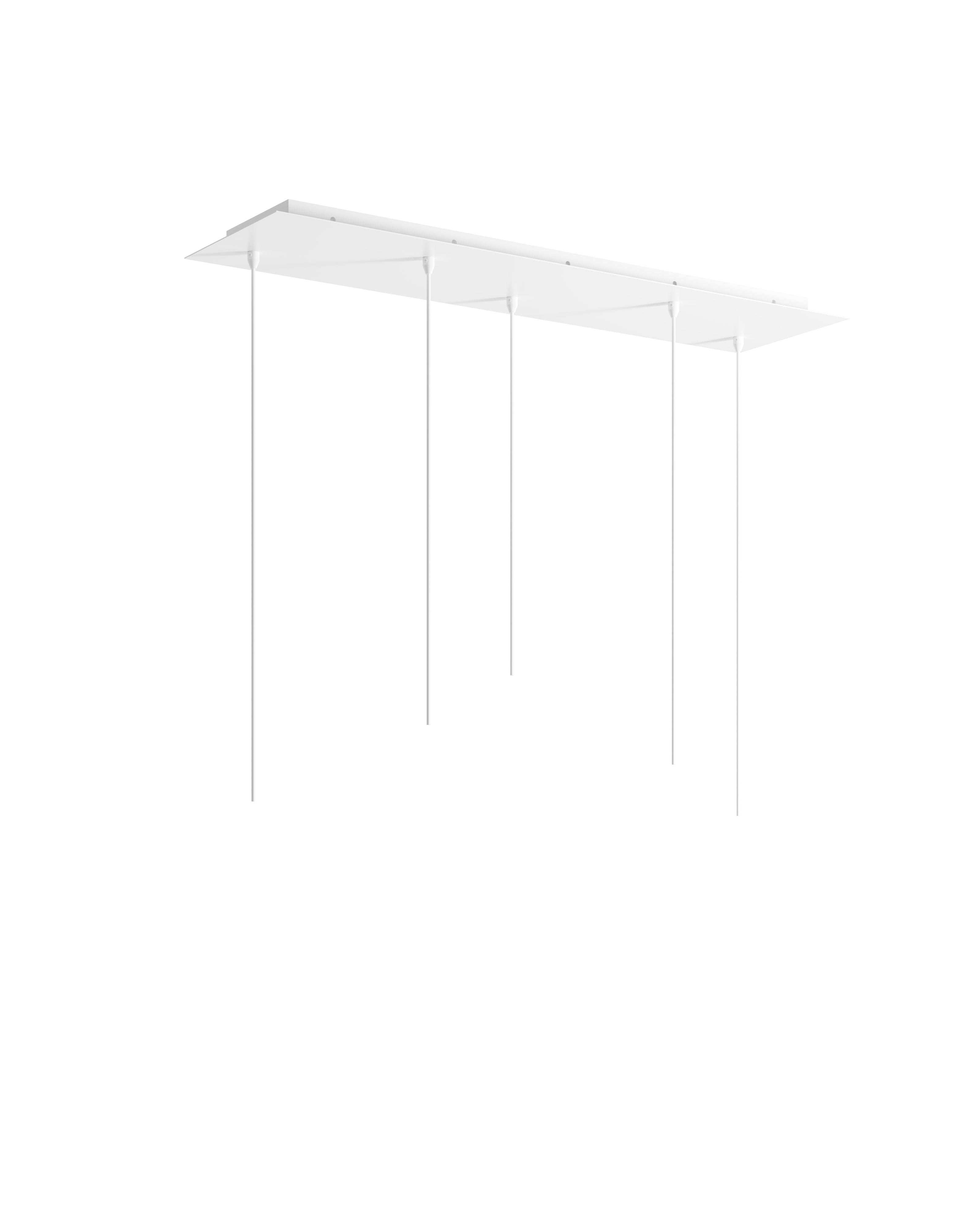 Rectangular Mist Canopy 5 Light Staggered Rectangular Canopy - Hennepin Made