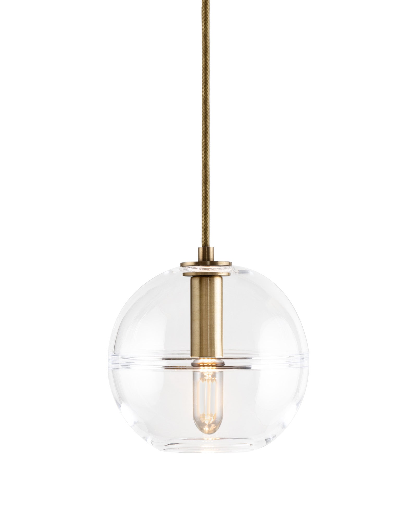 Crystal globe pendant light outlet