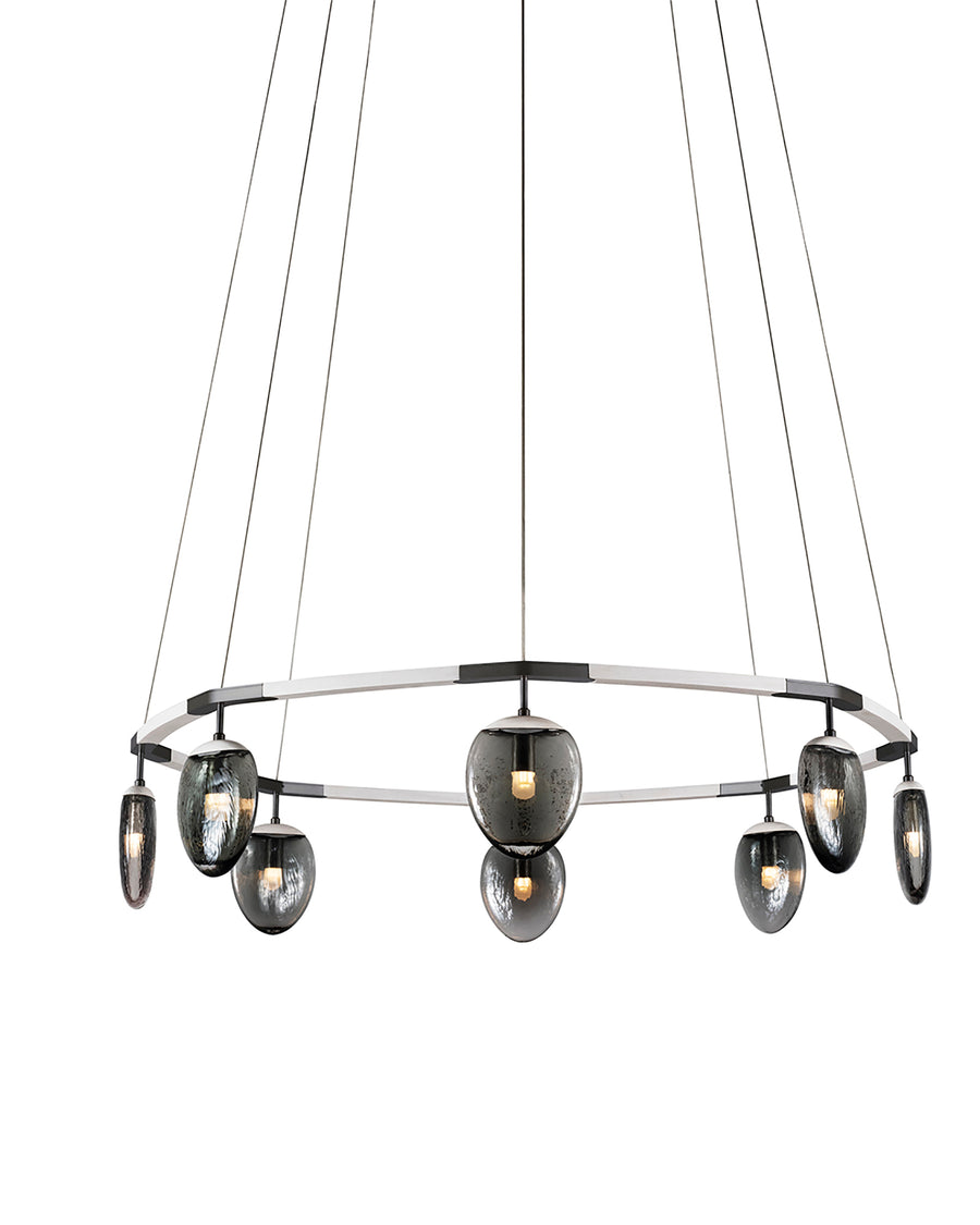 menu HallgeirChamberLightホルゲール チェンバーライト Foliole 8-Light Chandelier - Hennepin Made